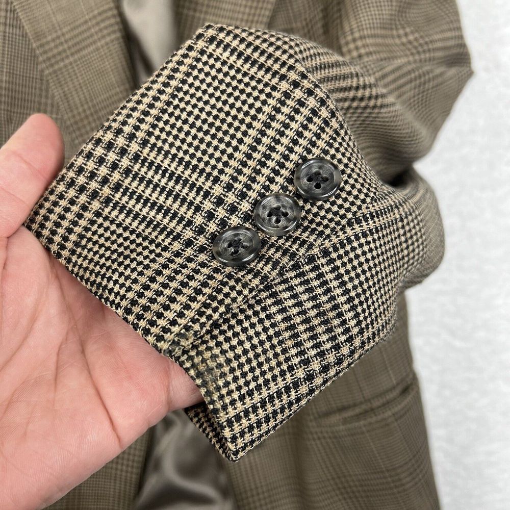 Vintage Givenchy Monsieur Blazer Mens 41R Brown 100% Wool Sports Coat Made USA - Picture 5 of 16